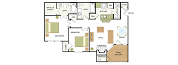 B1 Floor Plan at Hayden on West Ave, San Antonio, Texas
