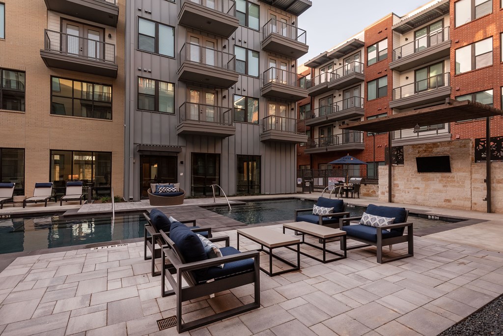 Poolside Seating Area