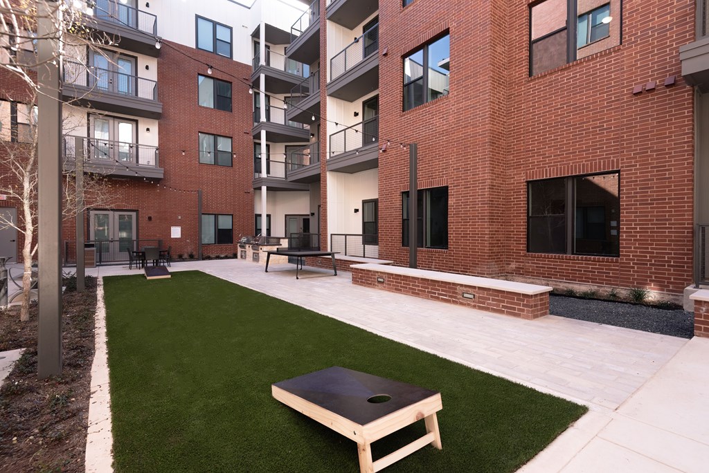 Community Courtyard With Entertainment