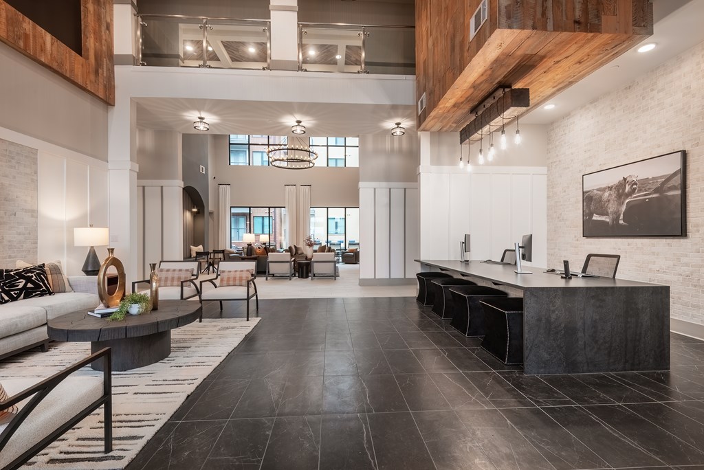 Modern Leasing Lobby