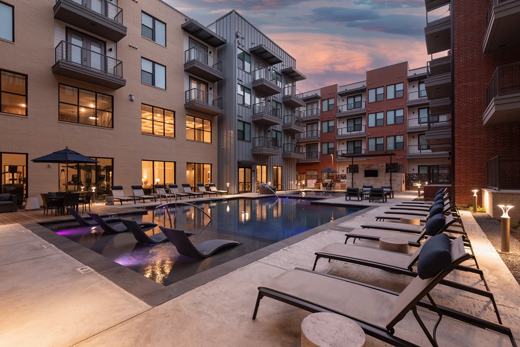 Evening Poolside Ambiance