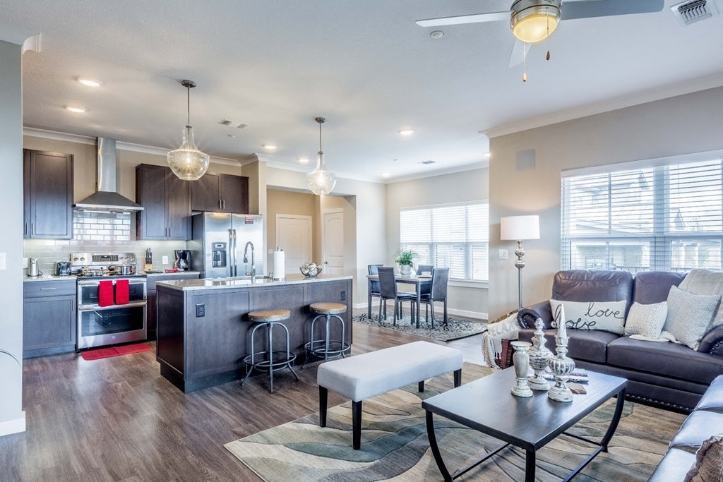 interior of an apartment at sandstone crossing
