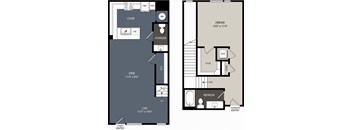 LW1 Floor Plan at Encore at Boulevard One, Colorado, 80230