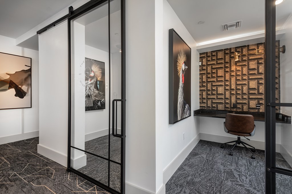 The Quincy at Kierland Apartments Private Work Rooms