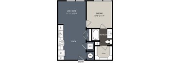 S2 Floor Plan at Encore at Boulevard One, Denver, 80230