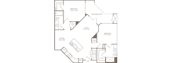 a blueprint of a floor plan of a house