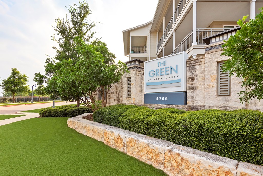 our apartments showcase a beautiful lawn