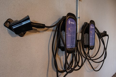 Electric Vehicle Charging at Tin Top at the Creamery Apartments