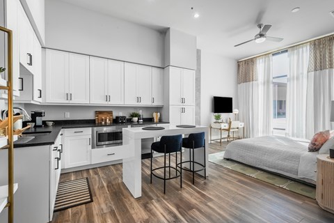 Apartment Kitchen at Tin Top at the Creamery