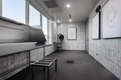 Pet Wash Station at Tin Top at the Creamery