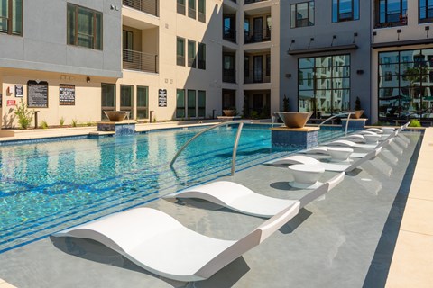 Pool at Tin Top at the Creamery Apartments