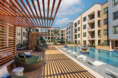 Pool at Tin Top at the Creamery Apartments