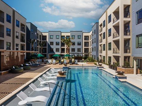 Pool at Tin Top at the Creamery Apartments