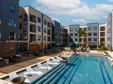 Pool at Tin Top at the Creamery Apartments