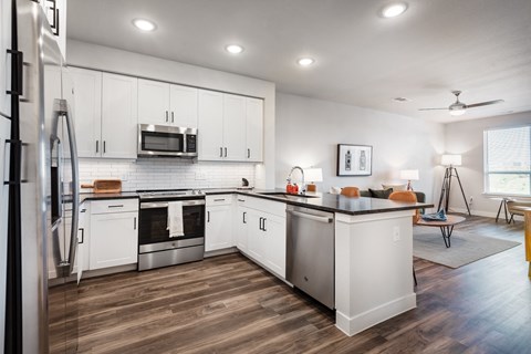 Apartment Kitchen at Tin Top at the Creamery