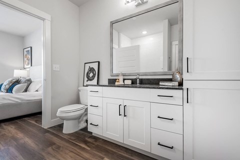 Apartment Bathroom at Tin Top at the Creamery Apartments