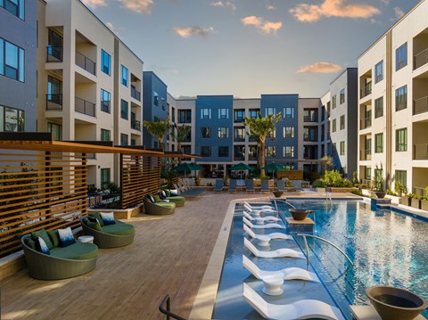 Pool at Tin Top at the Creamery Apartments