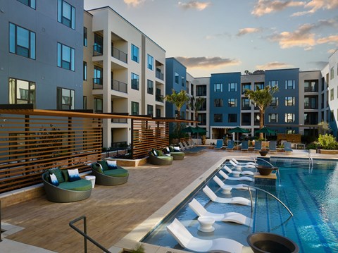 Pool at Tin Top at the Creamery Apartments