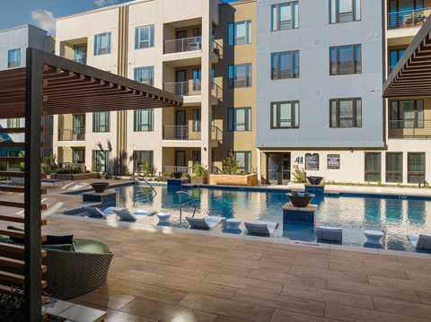 Pool at Tin Top at the Creamery Apartments