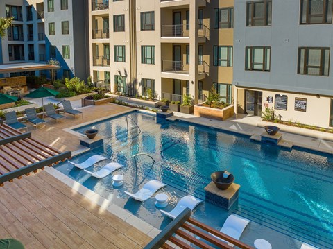 Pool at Tin Top at the Creamery Apartments