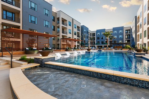 Pool at Tin Top at the Creamery Apartments