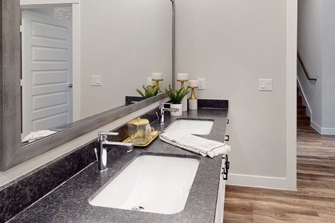 Apartment Bathroom at Tin Top at the Creamery Apartments