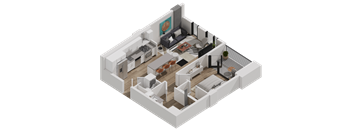 52 TEN A1 Studio Floorplan