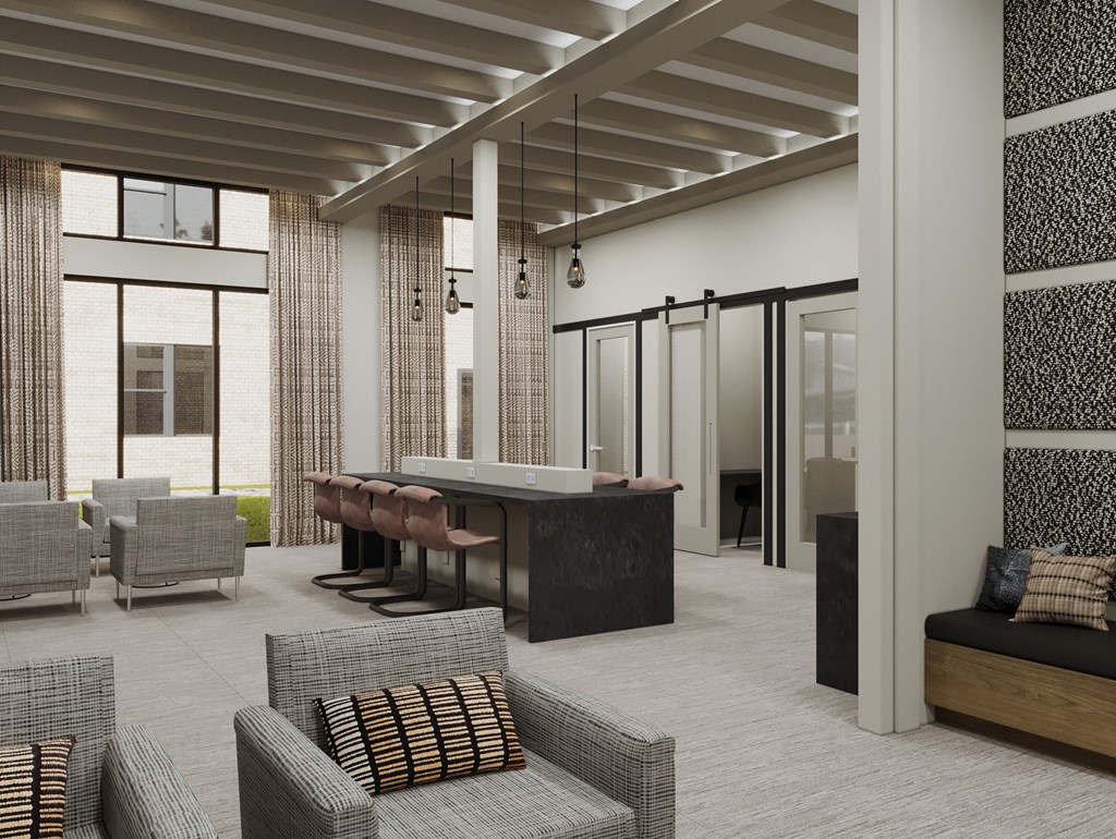 Residences at Grayson Heights Apartments WiFi Lounge in San Antonio, Texas