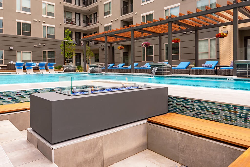 Pool View at Encore at Boulevard One, Denver, Colorado