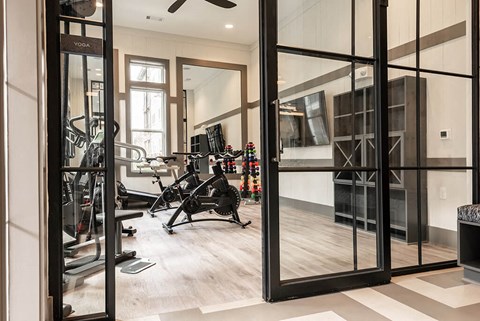Fitness Center With Modern Equipment at Retreat at Ironhorse, Tennessee, 37069