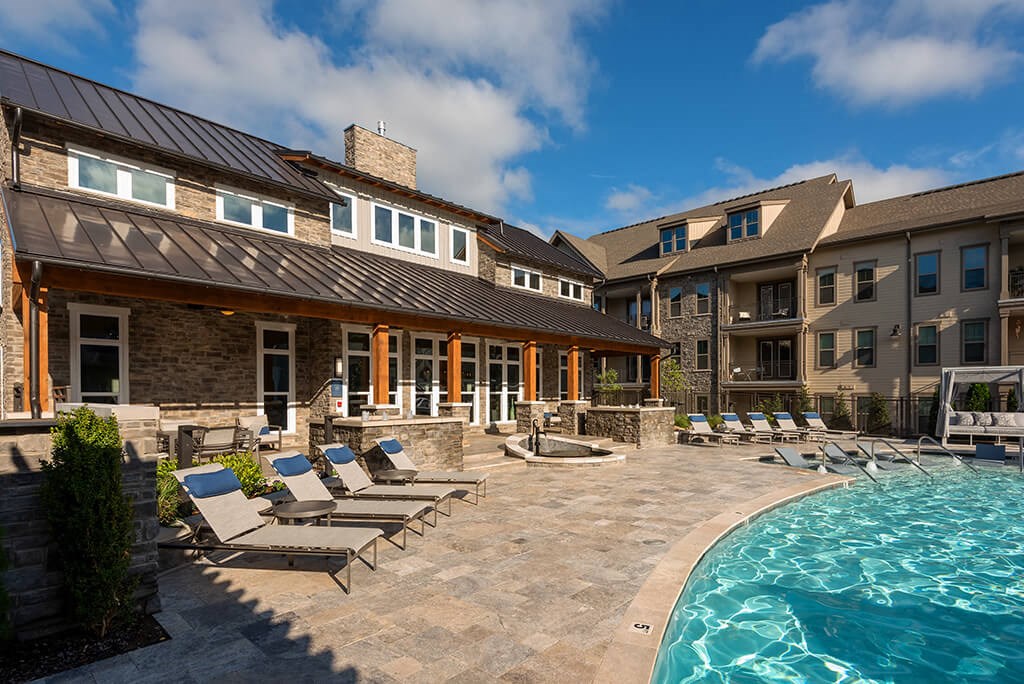Poolside Relaxing Area at Retreat at Ironhorse, Tennessee