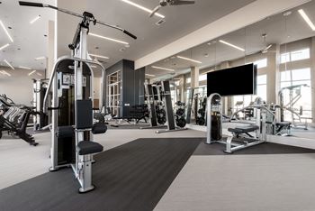 Modern Fitness Center at Encore at Boulevard One, Denver, CO, 80230