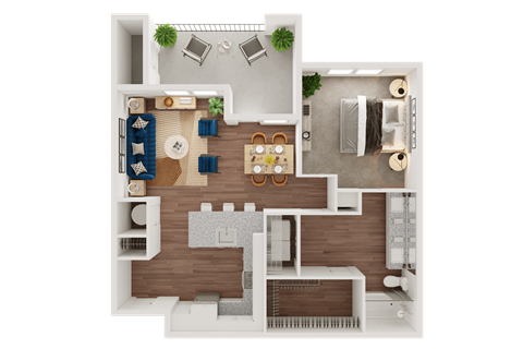Floor Plan Layout at Ironridge's Apartments in San Antonio, TX