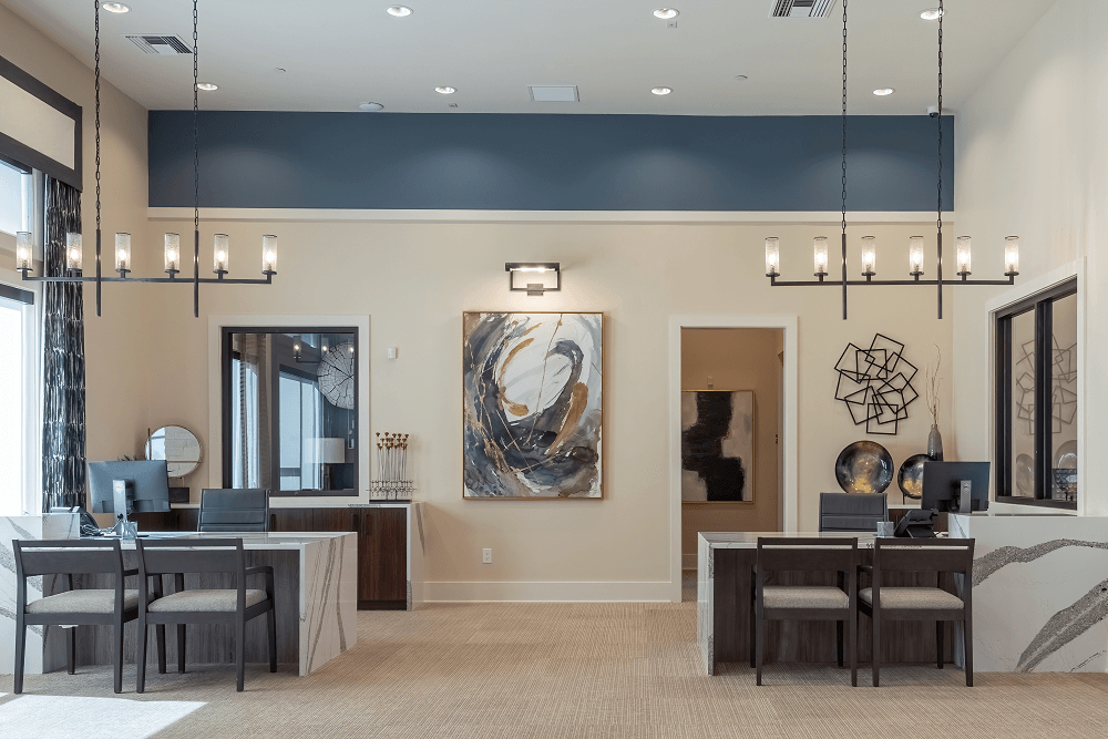 interior view of the denois building at escape at arrowhead apartments
