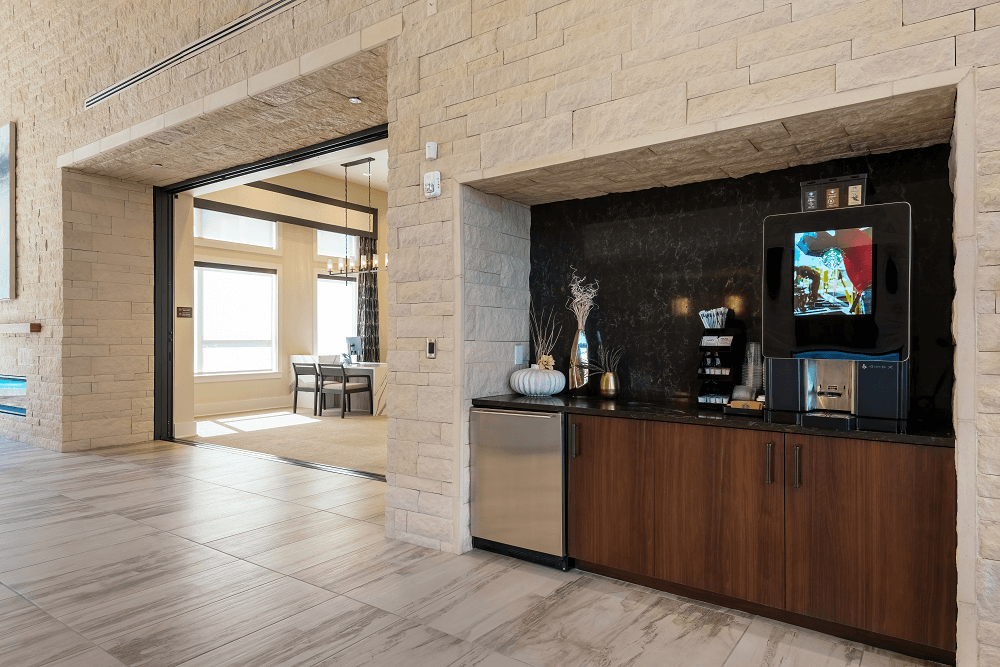 interior of the denois building at escape at arrowhead apartments