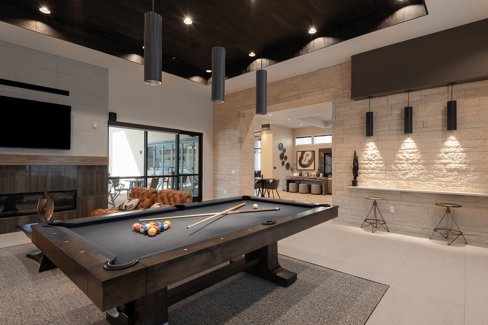 recreational area at escape at arrowhead apartments