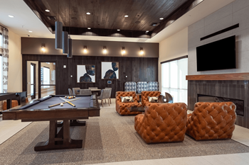 Decadent clubhouse with game room