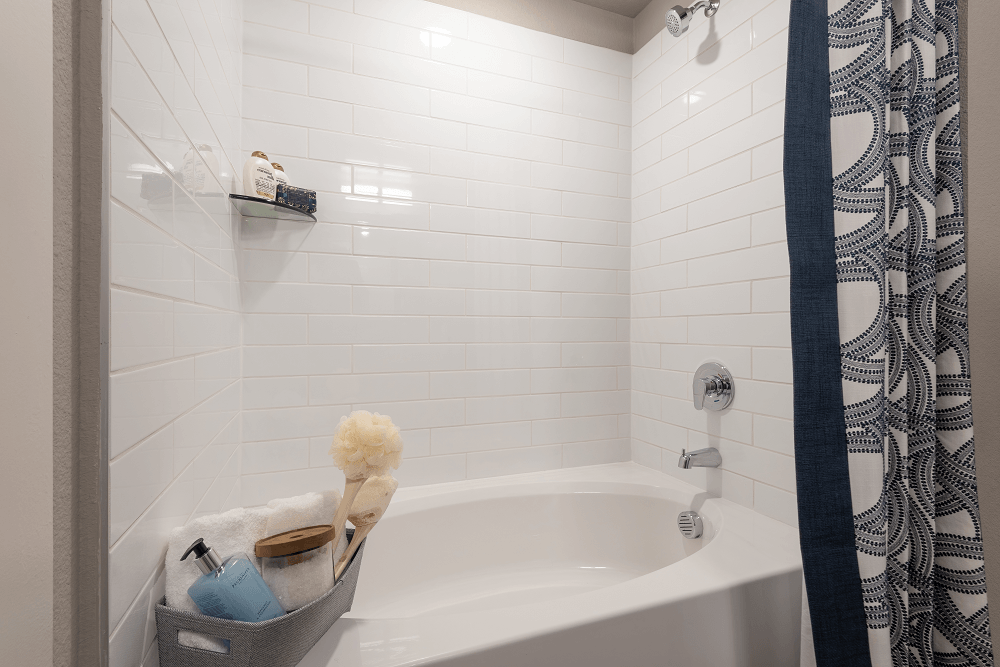 shower area of an apartment at escape at arrowhead