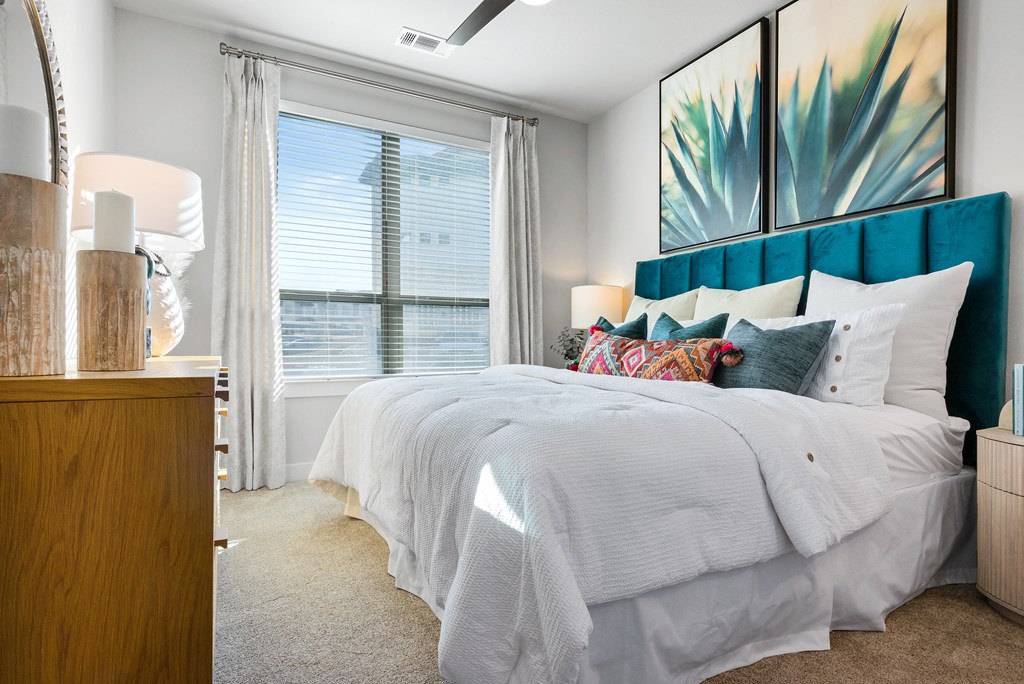 bedroom of an apartment at ironridge