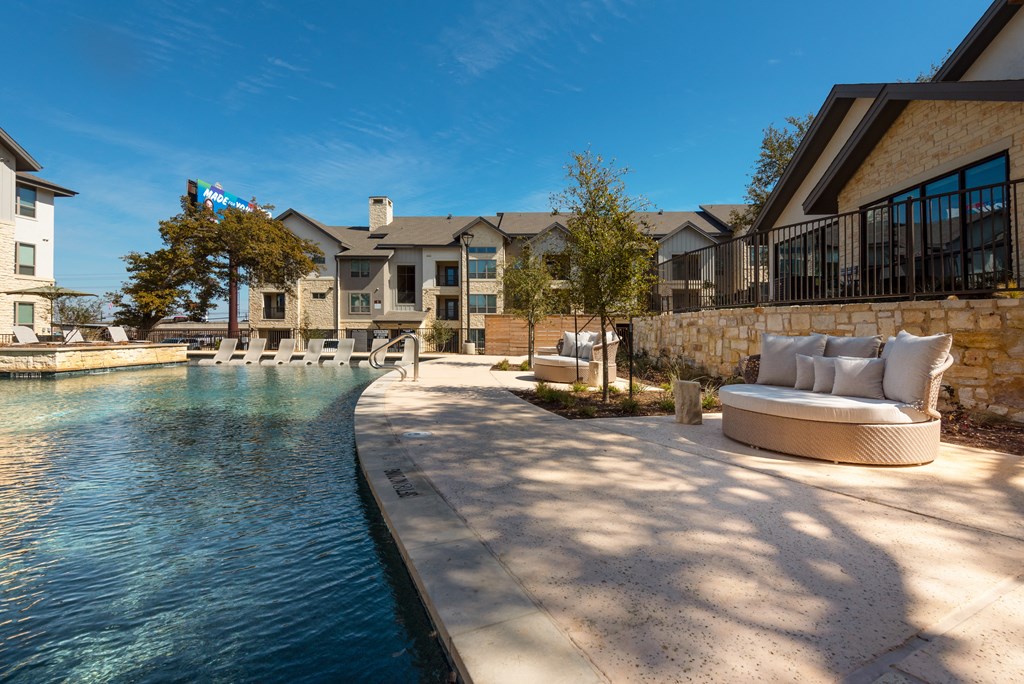 outdoor pool area at ironridge