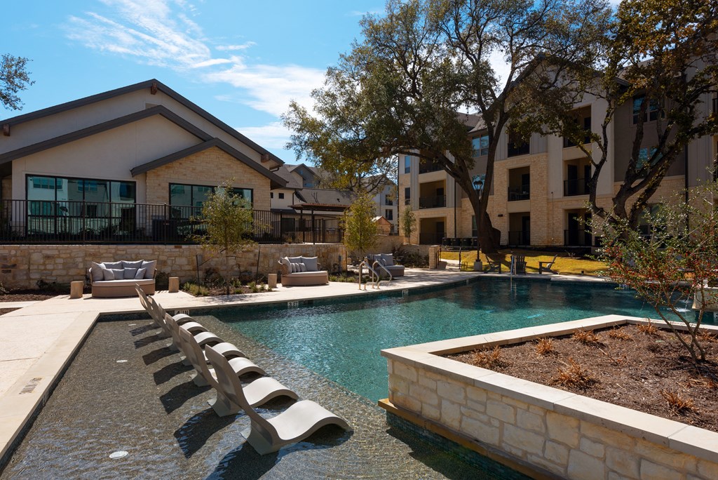 pool area at ironridge apartments
