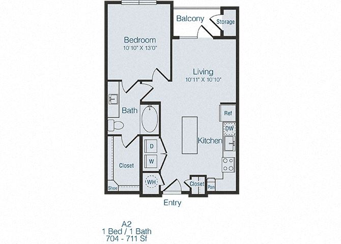 A2 1Bed_1Bath A2 1Bed_1Bath at Domain at The Gate, Frisco, 75034