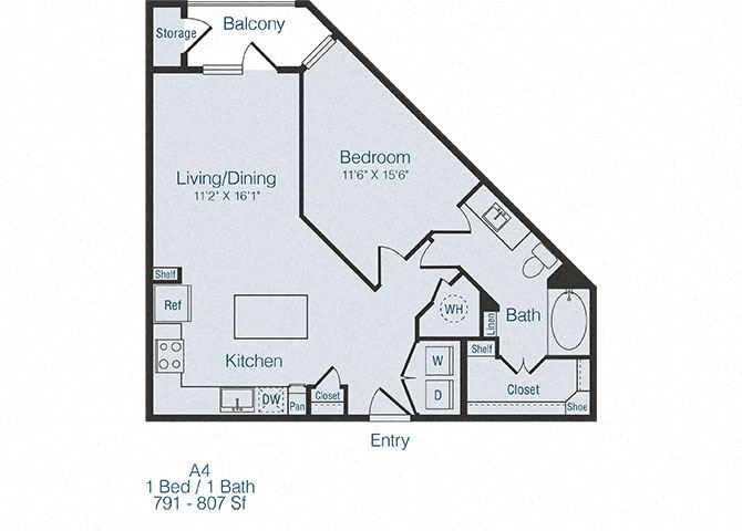 A4 1Bed_1Bath A4 1Bed_1Bath at Domain at The Gate, Texas