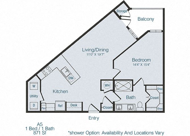 A5 1Bed_1Bath A5 1Bed_1Bath at Domain at The Gate, Frisco, TX