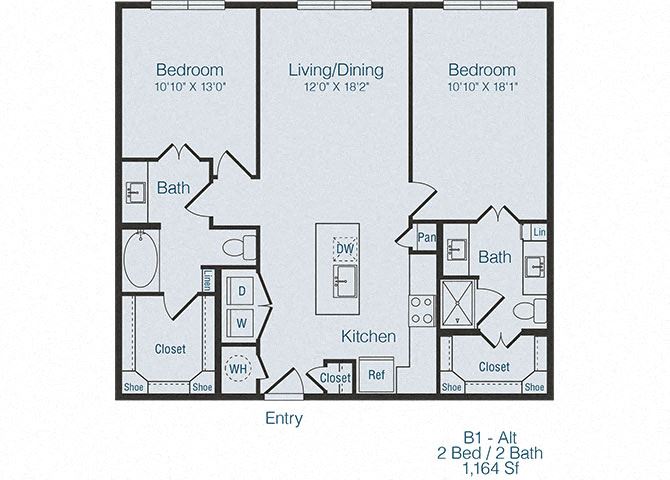 B1Alt 2Bed_2Bath B1Alt 2Bed_2Bath at Domain at The Gate, Frisco