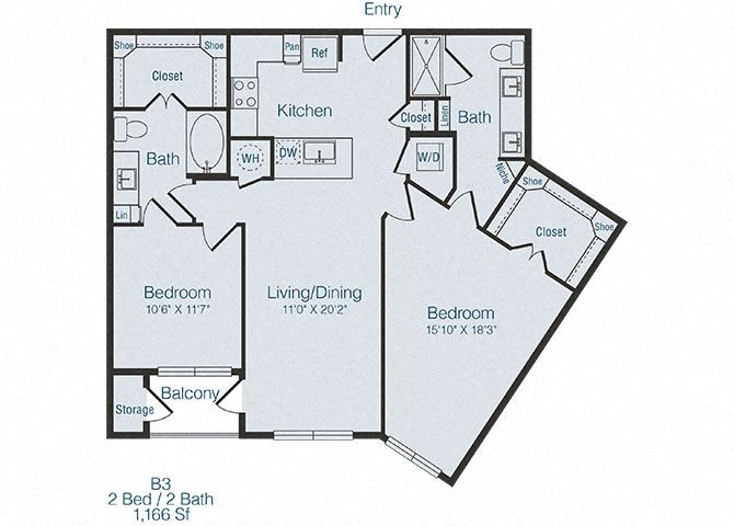 B3 2Bed_2Bath B3 2Bed_2Bath at Domain at The Gate, Frisco, TX, 75034
