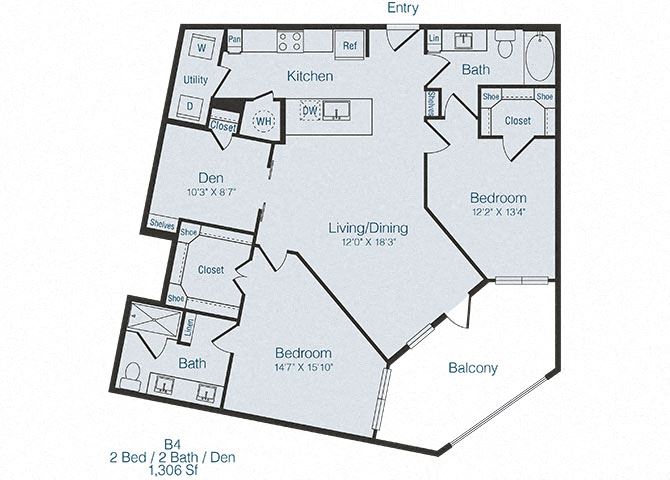 B4 2Bed_2Bath B4 2Bed_2Bath at Domain at The Gate, Frisco, TX