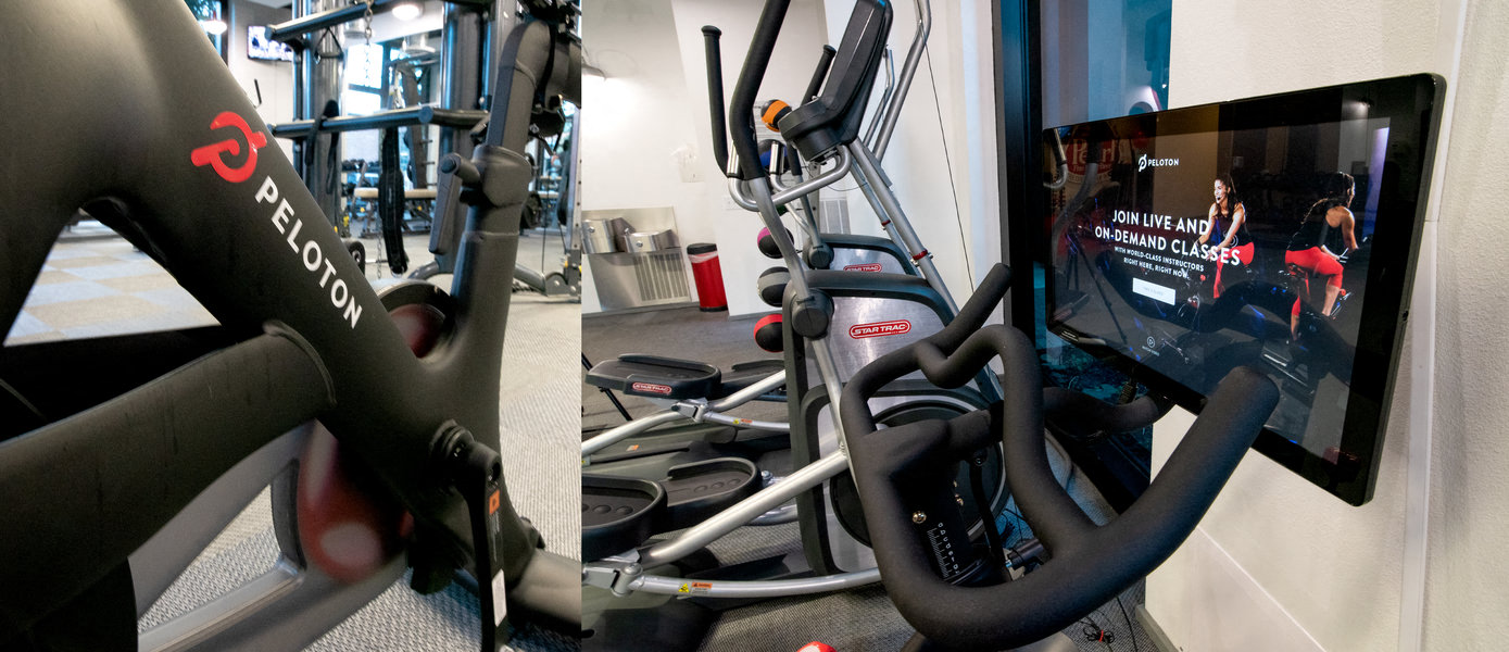 Peloton Spin Bike Available in 24 HR Fitness Center at The Can Plant Residences at Pearl, San Antonio, TX