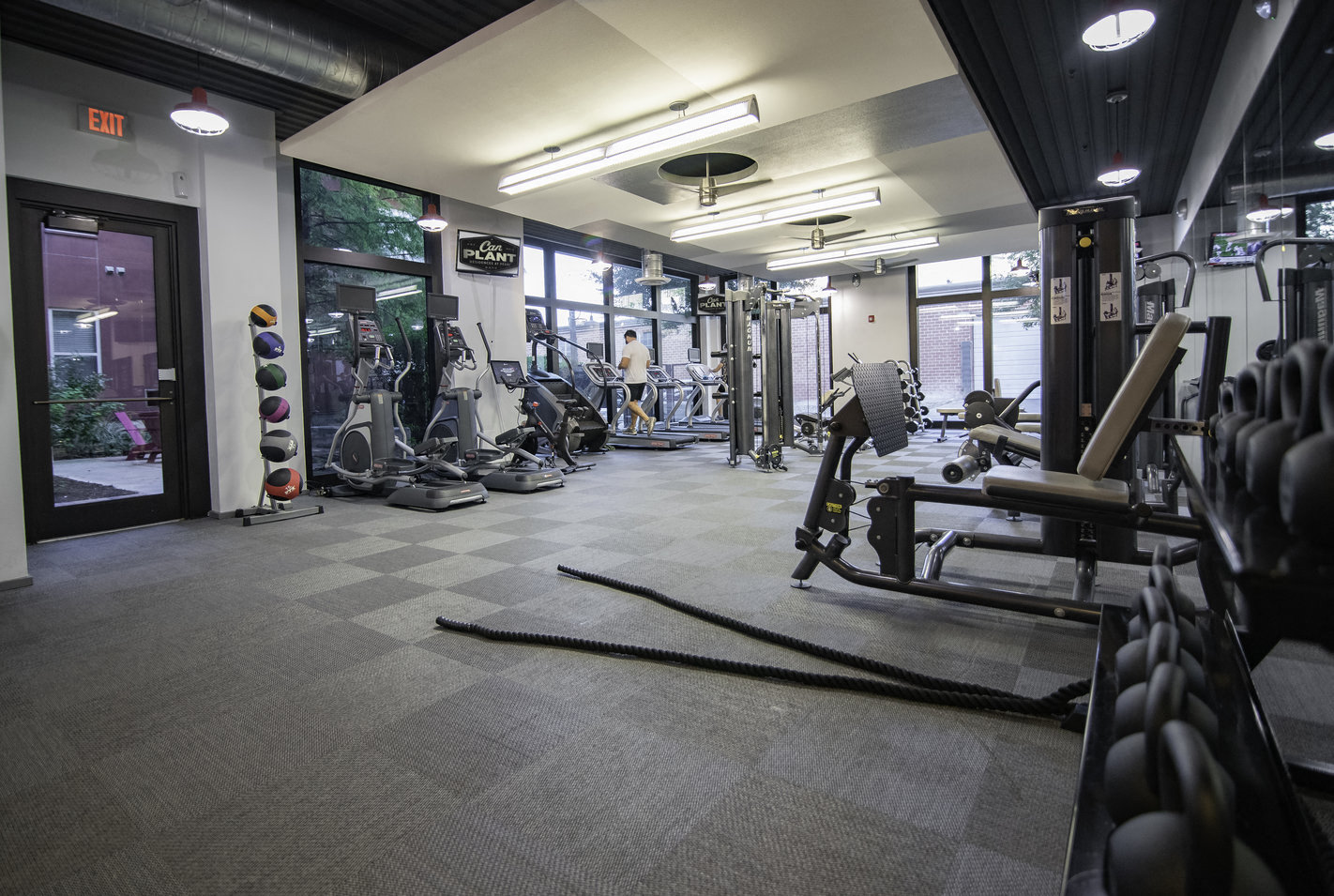 State of the Art Fitness Center with Free Weights & Upgraded Cardio Equipment at The Can Plant Residences at Pearl, San Antonio, 78215