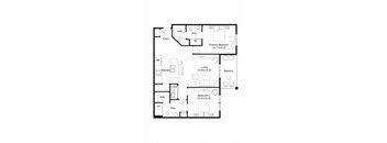 Floor plan of The Drake at Boulevard at Green